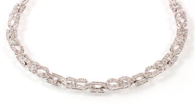 Diamantcollier zus. ca. 1,00 ct - Klenoty