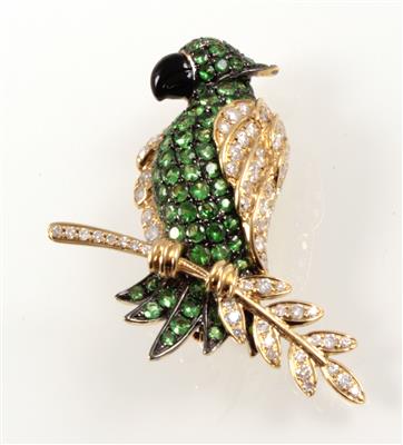 Brillantbrosche Kakadu - Jewellery