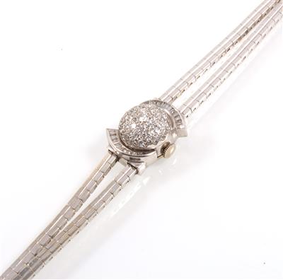 Diamant Damenarmbanduhr zus. ca. 1,15 ct - Uhren - HERBSTSPECIAL