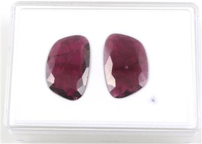 2 lose Turmaline im Phantasie-schliff zus. 43,95 ct - Klenoty