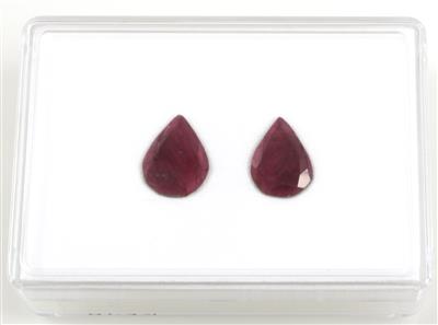 2 lose Turmaline im Tropfenschliff zus. 8,11 ct - Gioielli