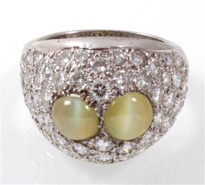 Brillant Chrysoberyllkatzenaugenring - Klenoty