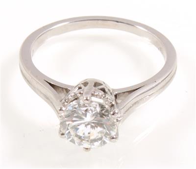 Brillantsolitärring zus. ca. 1,51 ct - Klenoty