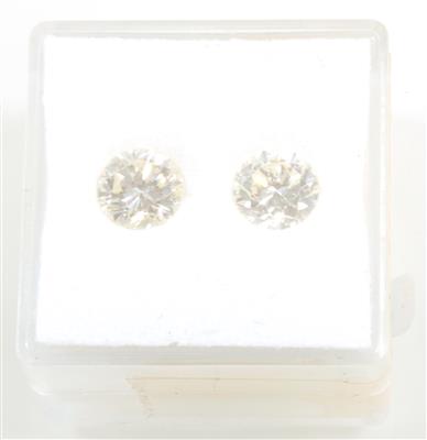 Zwei lose Brillanten zus. 2,2 ct - Diamanten und Farbsteine - HERBSTSPECIAL