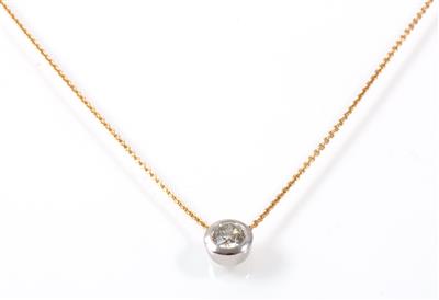 Brillant Solitärcollier ca. 0,45 ct - Klenoty