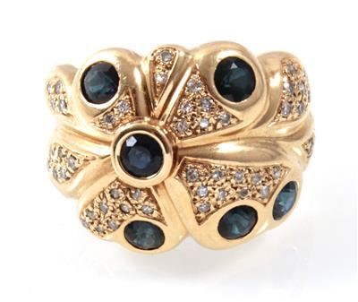 Diamant-Saphirring - Jewellery