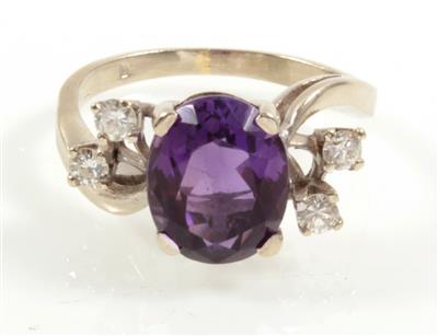 Brillant Amethystring - Schmuck