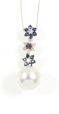 Diamant Saphircollier - Jewellery