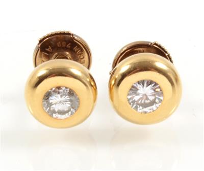 Brillantohrstecker zus. ca. 0,70 ct - Jewellery