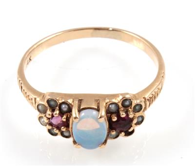 Opal Rubinring - Jewellery