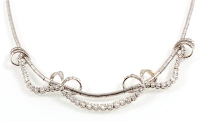 Diamantcollier zus. ca. 3,60 ct - Gioielli