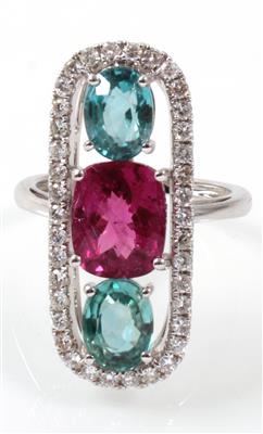 Diamant Turmalinring - Jewellery