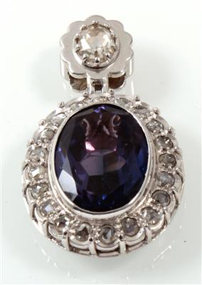 Diamantanhänger zus. ca. 0,90 ct - Jewellery