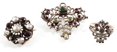 2 Broschen 1 Ring - Jewellery