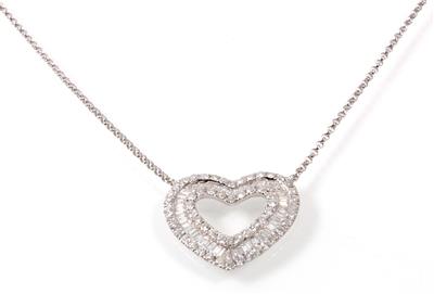 Diamantcollier zus. 2,10 ct - Gioielli