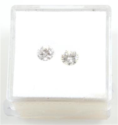 2 lose Brillanten zus. 0,79 ct - Diamant-, Farb- und Schmucksteine