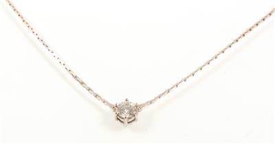 Brillantsolitärcollier ca. 0,90 ct - Gioielli