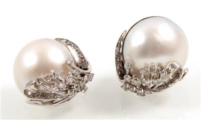 Diamant Mabeperlen Ohrclips - Jewellery