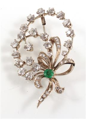Diamantbrosche zus. ca. 4,75 ct - Jewellery