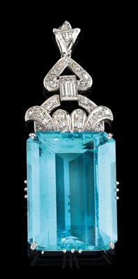 Aquamarin Diamantanhänger - Jewellery
