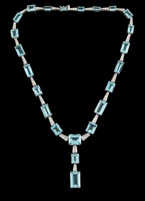 Diamant Aquamarincollier - Jewellery