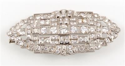 Diamantbrosche zus. ca. 5 ct - Jewellery