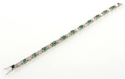 Smaragd-Brillantarmband 6,28 ct - Gioielli