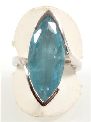 Aquamarinring 14,47 ct - Gioielli