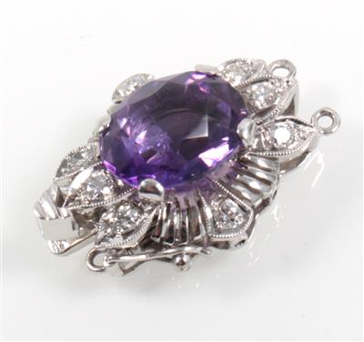 Brillant Amethystschließe für 2-reihige Kette - Jewellery