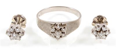 Brillantgarnitur zus. ca. 1 ct - Jewellery