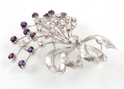 Brillant Amethystbrosche - Jewellery