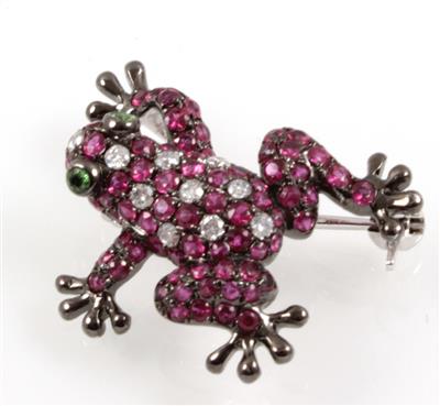 Brosche Frosch - Schmuck