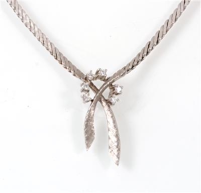 Brillantcollier zus. ca. 0,20 ct - Gioielli