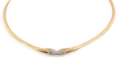 Brillantcollier zus. ca. 0,40 ct - Klenoty