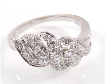 Diamant Damenring zus. ca. 0,70 ct - Jewellery