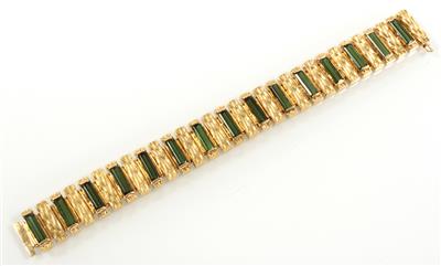 Turmalinarmband zus. ca. 21 ct - Klenoty