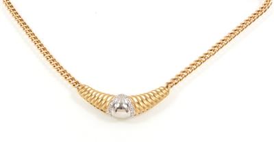 Brillantcollier zus. ca. 0,35 ct - Gioielli