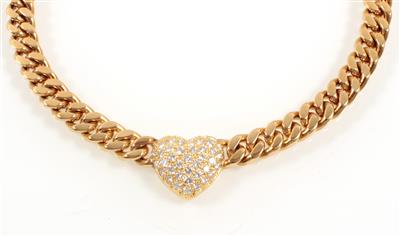 Brillantcollier zus. ca. 1,30 ct - Schmuck