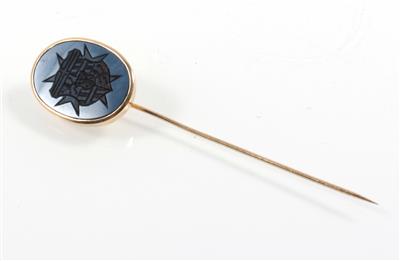 Lagensteinnadel mit geschnitten Wappen - Jewellery