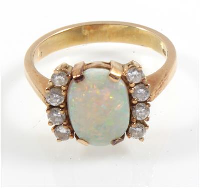 Opal Brillantring - Schmuck
