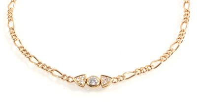 Brillantcollier zus. ca. 0,50 ct - Gioielli