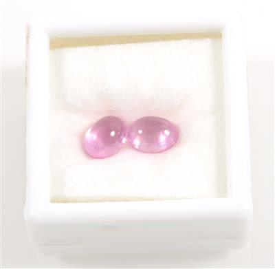 2 rosa Saphire im Cabochonschliff zus. 2,70 ct - Gioielli