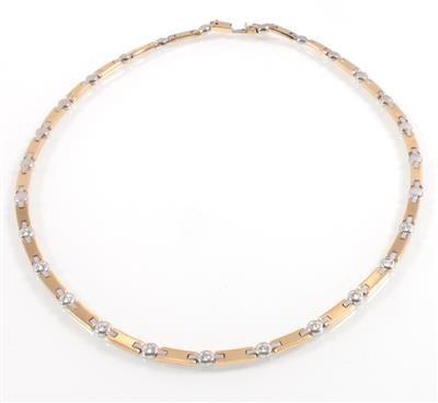 Brillantcollier zus. ca. 0,90 ct - Gioielli