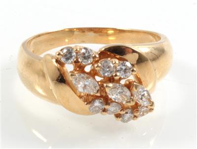 Diamantdamenring zus. ca. 0,60 ct - Jewellery