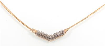 Brillantcollier zus. ca. 1,00 ct - Gioielli