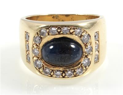 Saphir Brillant Ring - Klenoty