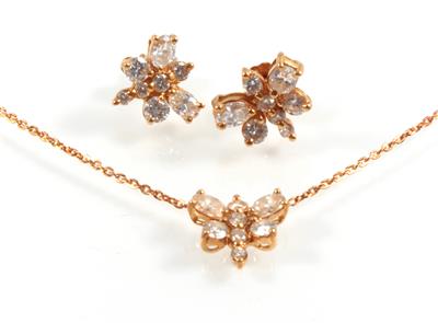 Diamantgarnitur zus. ca. 1,80 ct - Jewellery