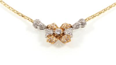 Brillantcollier zus. 1,33 ct - Klenoty