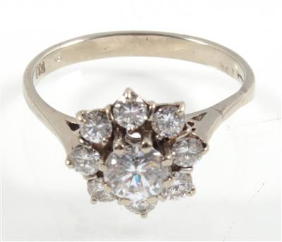 Brillantring zus. ca. 0,85 ct - Klenoty