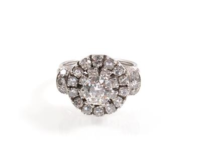 Brillant Diamantring zus. ca. 1,7 ct - Klenoty